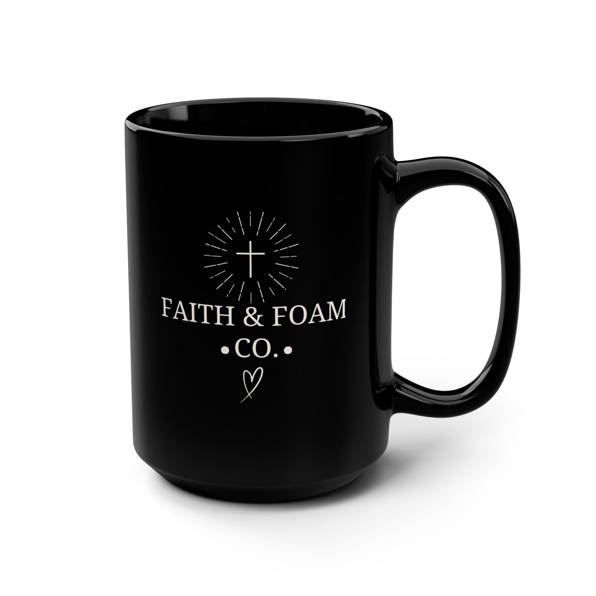 Faith & Foam Co. Signature Coffee Mug — 15oz