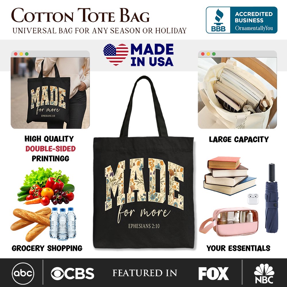 Made For More Canvas Tote Bag